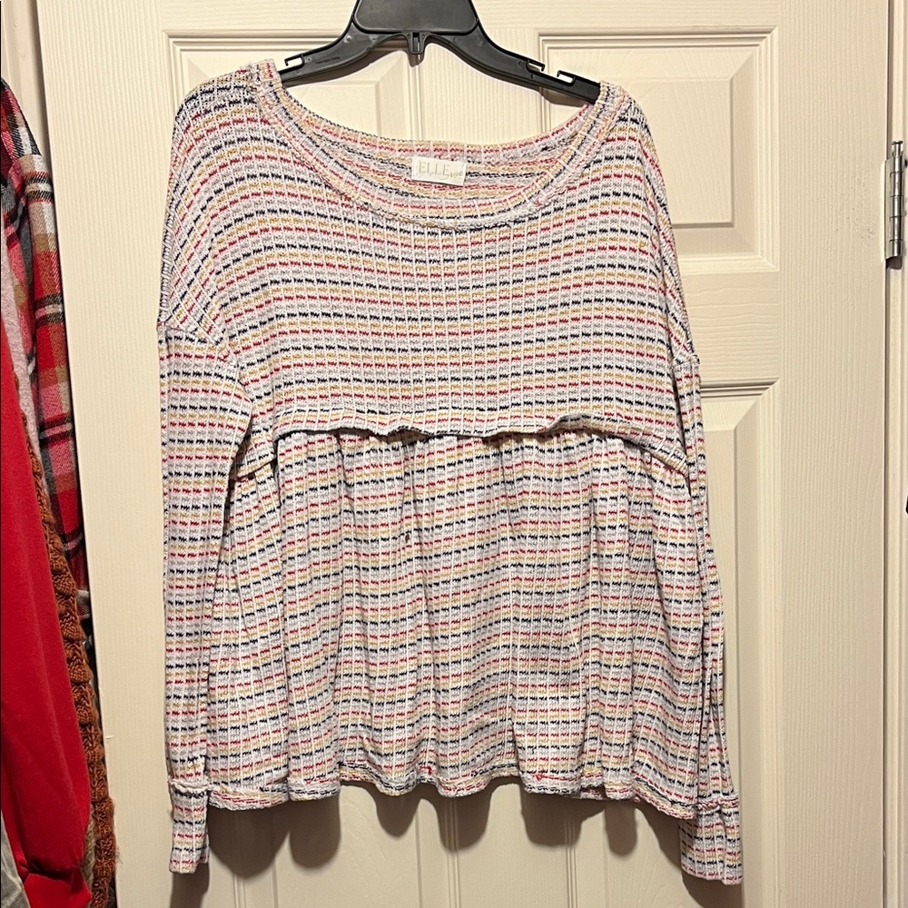 Elle Rae Oversized Knit Top - Size M